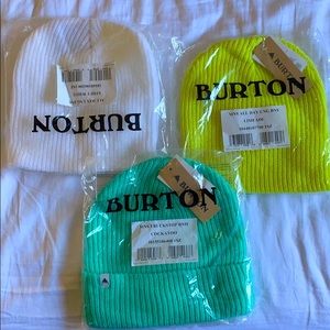 Brand new Burton beanies